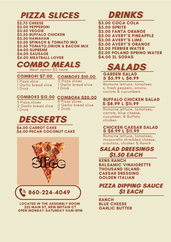 Slice Menu Page 2